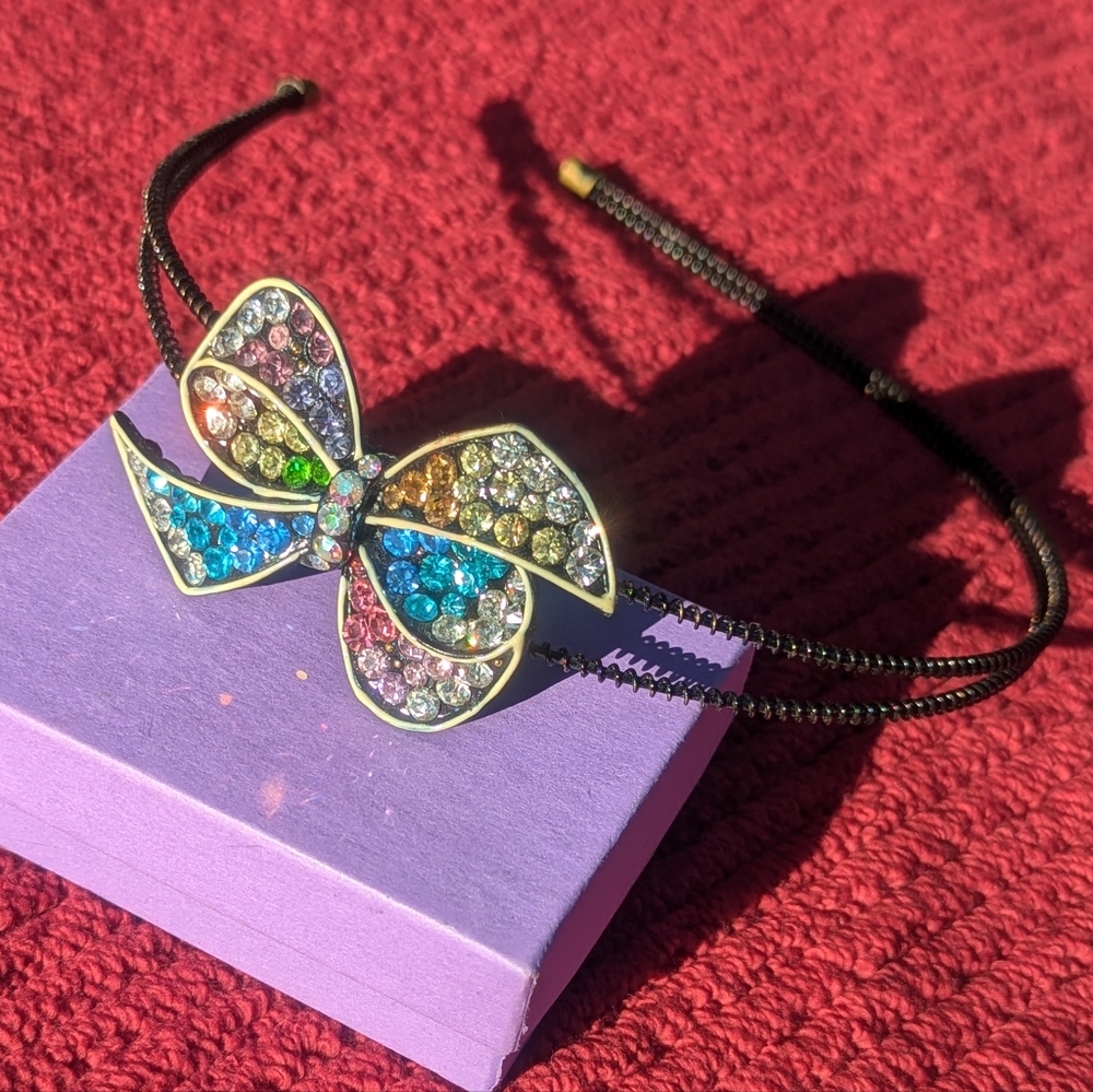 COPY - 🪩 Multicolor Crystal Bow Headband